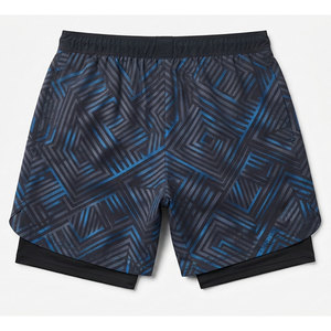 Shorts de sport 2 en 1 pour homme, design athlétique moderne, apparence élégante, adaptés à la musculation, à la tenue décontractée et au jogging. - Product Image 2