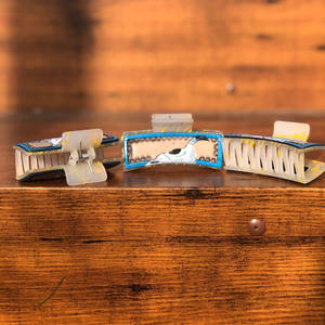 New Arrival Hot Selling Western Stylish Handmade Tooled Engraved Leather <b>Hair</b> Claw <b>Clips</b> Leather Claw <b>Hair</b> Accessories for Women - Product Image 4