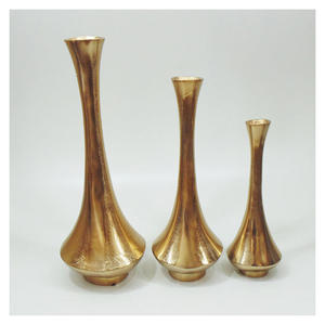 Elegante Florero de Vidrio con Acabado Cepillado, Diseño Art Deco para Mesas de Comedor y Consolas, Ocasiones de Diwali - Product Image 1