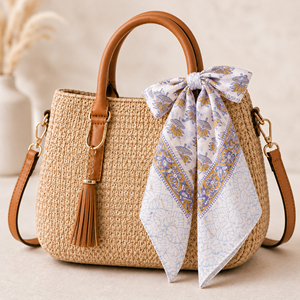 Pañuelo Cuadrado de Algodón con Estampado Floral Amarillo y Azul, Casual, Primavera/Verano, Ligero y Transpirable, Accesorio Unisex - Product Image 2