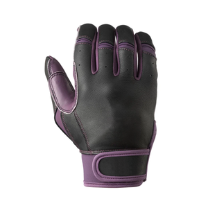 Guante de Bateo de Cuero Negro y Amarillo WARPRO INDUSTRY, Cierre de Gancho y Bucle para Mano Izquierda, Ligero, Cómodo, Equipo de Entrenamiento Unisex - Product Image 5