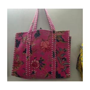 Bolsa de Mano Ecológica de Algodón con Tela Acolchada, Diseño Vibrante y Asas Cosidas Resistentes - Product Image 6