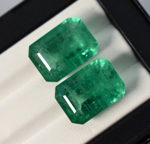 Lab Grown Octagon-<b>Step</b> Cut Columbian Emerald, Vivid Green Emerald ,Green Emerald, Loose Gemstone, May Birthstone ,18X13 mm - Product Image 1