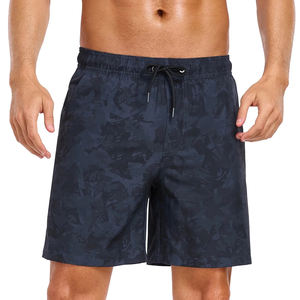 Bañadores de hombre de verano de doble capa deportivos de punto con cordón, pantalones cortos de playa holgados con estampado digital, anti-UV, de secado rápido - Product Image 6
