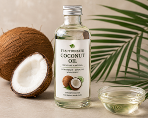 Huile de noix de coco fractionnée de haute qualité pour les soins de la peau et des cheveux, emballages personnalisés, huile essentielle pour les exportateurs et fabricants en gros - Product Image 1