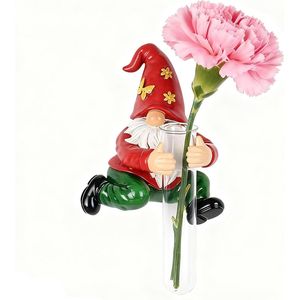 Statua di Gnomo Unica e Carina per Decorazioni Esterne, Ornamento da Giardino, Patio, Prato, Veranda, Scultura da Parete - Product Image 1