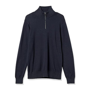 Men's Women's Oversized Streetwear Half Zip Sweatshirt Mock Neck Plain Cotton Custom Logo Top - Product Image 6