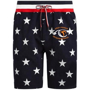 กางเกงขาสั้นผ้าคอตตอนถักสำหรับใส่วิ่งกางเกงขาสั้นผ้ายืดรัดเอวสำหรับผู้ชายระบายอากาศได้ดีขนาดพลัสไซส์งานตามสั่ง - Product Image 5