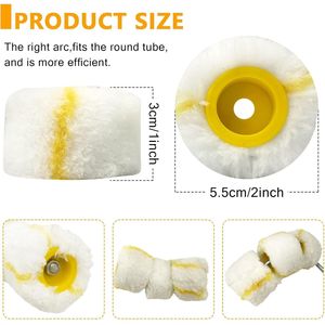 Set di 9 Rulli per Pittura da 1,18 Pollici con Pennelli Extra Piccoli per Bordi e Angoli, Strumenti per Pittura di Precisione - Product Image 5