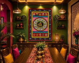Peinture Radha Krishna Pattachitra |   Décoration murale d'art populaire indien traditionnel |   Œuvre d'art ethnique mythologique faite à la main - Product Image 2