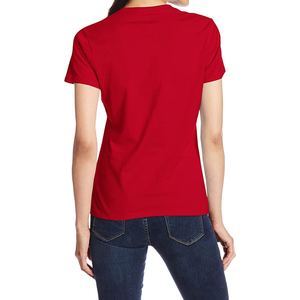 Camisetas Casuales de Mujer Tejidas Ecológicas de Venta Caliente, Transpirables, de Secado Rápido, Anti-Pilling, Cuello en V, Lisas Teñidas - Product Image 3