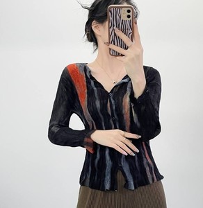 Women's Vintage Lace <b>Button</b> Solid <b>Long</b> Sleeve Regular Fit Daily Casual <b>Cardigan</b> - Product Image 3