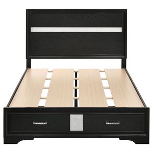 Urbana Full <b>Storage</b> Panel <b>Bed</b> <b>Black</b> Up-Holstered <b>Bed</b> with Durable <b>Storage</b> Features - Product Image 3
