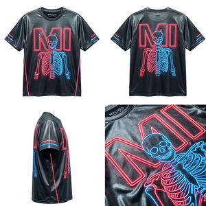 Camiseta Urbana Metálica de Diseño, Premium, Oversize, para Hombre, Estilo Casual y de Lujo, Europa, Estados Unidos, MALUZA INDUSTRIES - Product Image 6