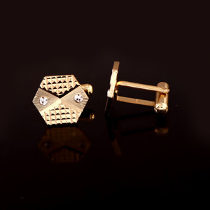 Platinum Hexagon Crown Cufflinks for Men Luxury <b>Wedding</b> Groom Party Shirt <b>Accessories</b> Formal Gift Jewelry - Product Image 2