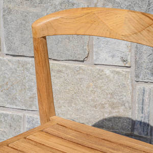 Chaise de bar en teck massif, élégante, pour l'extérieur, pour hôtel et restaurant, fournisseur de meubles - Product Image 5