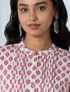Women Cotton Printed A-Line Long <b>Kurti</b> Ethnic Wear Lightweight Summer Collection - Product Image 4