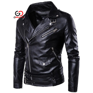 แจ็คเก็ตบอมเบอร์หนังแท้ผู้ชายแบบสั่งทำ OEM ทรงเข้ารูปลำลอง เสื้อคลุมหนังแท้สำหรับฤดูหนาว - Product Image 2