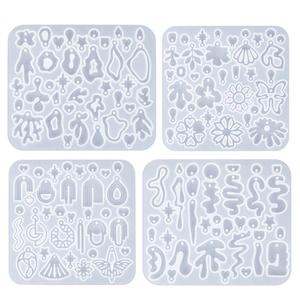 Small Size Earrings Geometric Earring Pendant Earrings Mold Resin <b>Silicone</b> Mold - Product Image 5