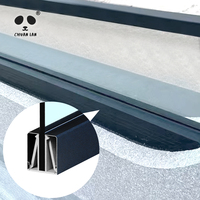 Garde-corps en verre à canal en U en aluminium Chuanlan fixé au mur/au sol pour les escaliers de terrasse de balcon et les mains courantes médiocres pour les applications de balcon