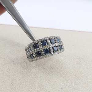 1.24 Ct Round Cut Natural Diamond Engagement Wedding <b>Ring</b> for Women 925 Sterling Silver Fine Jewelry Wholesale - Product Image 2