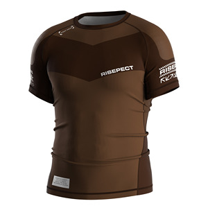 <b>Men's</b> Black Long Sleeve <b>Compression</b> <b>Shirt</b> Blank Quick Dry Slim Fit O-Neck Spandex/Polyester Front Logo Sporty 320g - Product Image 5