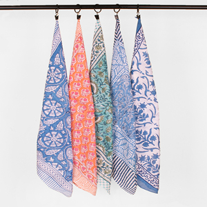 Classic Breathable Floral Cotton Bandana Scarf Unisex Head Hair Tie Accessory Handblock Boho Print Versatile Neck Wrap All - Product Image 5