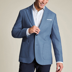 Blazer d'affaires respirant personnalisé avec logo, le plus vendu, pour hommes, 100 % coton, haute qualité, simple boutonnage - Product Image 5