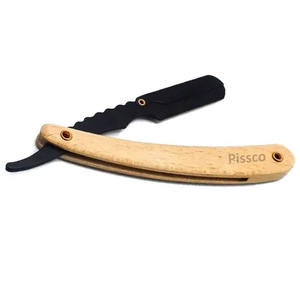 Navaja de Afeitar Plegable para Barba, Cejas y Cabello, Herramienta de Barbería, Maquinilla de Afeitar Recta de Acero Inoxidable para Hombre - Product Image 2