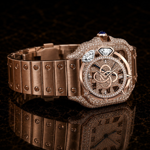 Reloj de Lujo con Diamantes Moissanite para Hombre, Reloj de Pulsera de Acero Inoxidable - Product Image 2