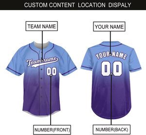 Maillots de baseball personnalisés pour hommes, haute qualité, coutures soignées, respirants, séchage rapide, uniformes de baseball à boutons - Product Image 5
