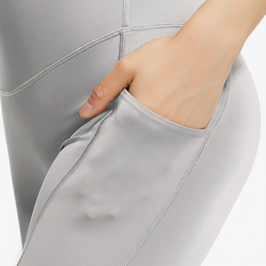 กางเกงเลกกิ้งเอวสูงสำหรับผู้หญิงใส่เล่นฟิตเนสออกกำลังกายกางเกงกีฬายืดระบายอากาศได้โลโก้ออกแบบได้ตามต้องการ - Product Image 4