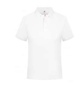 Chemise décontractée en jersey de coton pour homme 220 g/m² unie anti-boulochage à manches courtes avec logo brodé sur le devant Service OEM - Product Image 4