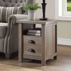 Tavolino da Salotto Moderno Stile Fattoria Granary, Grigio Rustico, Arredamento per Soggiorno - Product Image 1