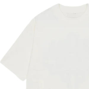 Camiseta de Manga Corta Oversize para Hombre, Cuello Redondo, Algodón, Logo Minimalista en el Pecho, Estilo Casual Urbano, Venta al Por Mayor, Suministro OEM - Product Image 3