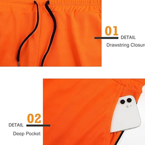 Custom Gym Shorts Lightweight Training Shorts for Men Women Gym Fitness Sports Wear - Product Image 4