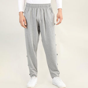 Pantalon de jogging unisexe RICSA en coton jaune uni avec cordon de serrage, respirant, séchage rapide, color-block, gaufré, pour e-sport - Product Image 5
