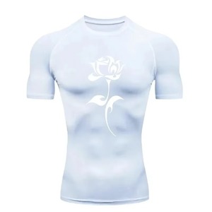 Fully Customizable Ultra-Stretch Performance Rashguard with Precision Sublimation Printing Short Sleeve Rashguard - Product Image 3
