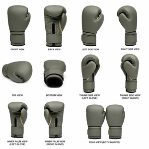 Gants de boxe personnalisés en cuir PU légers, unisexes, avec fermeture auto-agrippante, pour l'entraînement et le sparring, logo OEM - Product Image 5
