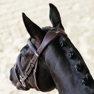 Brida de Cuero Acolchada de Alta Calidad, Suave, Perfectamente Ajustable, de Lujo, Moderna, para Carreras de Caballos, Venta al Por Mayor - Product Image 3