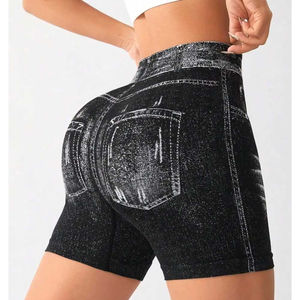 Shorts en jean élégants pour femmes, 100% coton, taille haute, shorts en jean décontractés pour femmes, shorts en jean tendance pour l'été, tenue streetwear tendance - Product Image 5