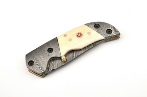 มีดพับสำหรับตั้งแคมป์กลางแจ้ง มีดพกพาสำหรับการผจญภัยและการล่าสัตว์ มีดพับ EDC สแตนเลสแบบพกพา - Product Image 3