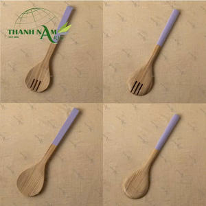 Cucharas de bambú hechas a mano clásicas ecológicas para cenar y obsequios de Vietnam - Product Image 6