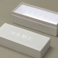 Boîte cadeau rigide pliable sur mesure de marque vietnamienne, emballée à plat, avec impression personnalisée et fermeture magnétique, pour cosmétiques de vente au détail