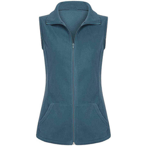 Débardeur léger d'été pour femme, sans manches, avec fermeture éclair, pour le fitness et les loisirs, prix usine, vente en gros, fournisseur de vêtements sur mesure - Product Image 1