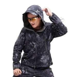 Chaqueta de caza de camuflaje Unisex de invierno transpirable cálida, carcasa suave, impresión Digital, colores y logotipo personalizados - Product Image 6