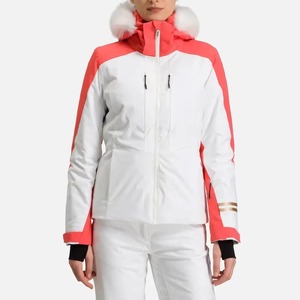 Women Ski Jumpsuit White Hooded Waterproof Synthetic Insulated Outdoor Sports <b>Snow</b> Wear Ski <b>Suits</b> For Women's Ski Wear <b>Suits</b> - Product Image 2