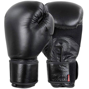 Guantes de MMA de Cuero Hechos en Fábrica, Precio al por Mayor, Nuevo Diseño, Guantes de Boxeo de Cuero con Logotipo Personalizado y Velcro - Product Image 1