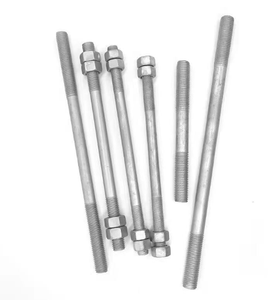 Boulon à double armature galvanisé à chaud entièrement fileté pour applications de câbles électriques - Product Image 2