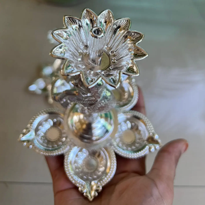 Nhảy Múa Voi 5 Diya Đứng, Dầu Bấc Diyas Đền Trang Trí Nội Thất Trang Trí Diwali Món Quà Trở Lại Ấn Độ Quà Tặng Đám Cưới Shagun Ủng hộ - Product Image 4